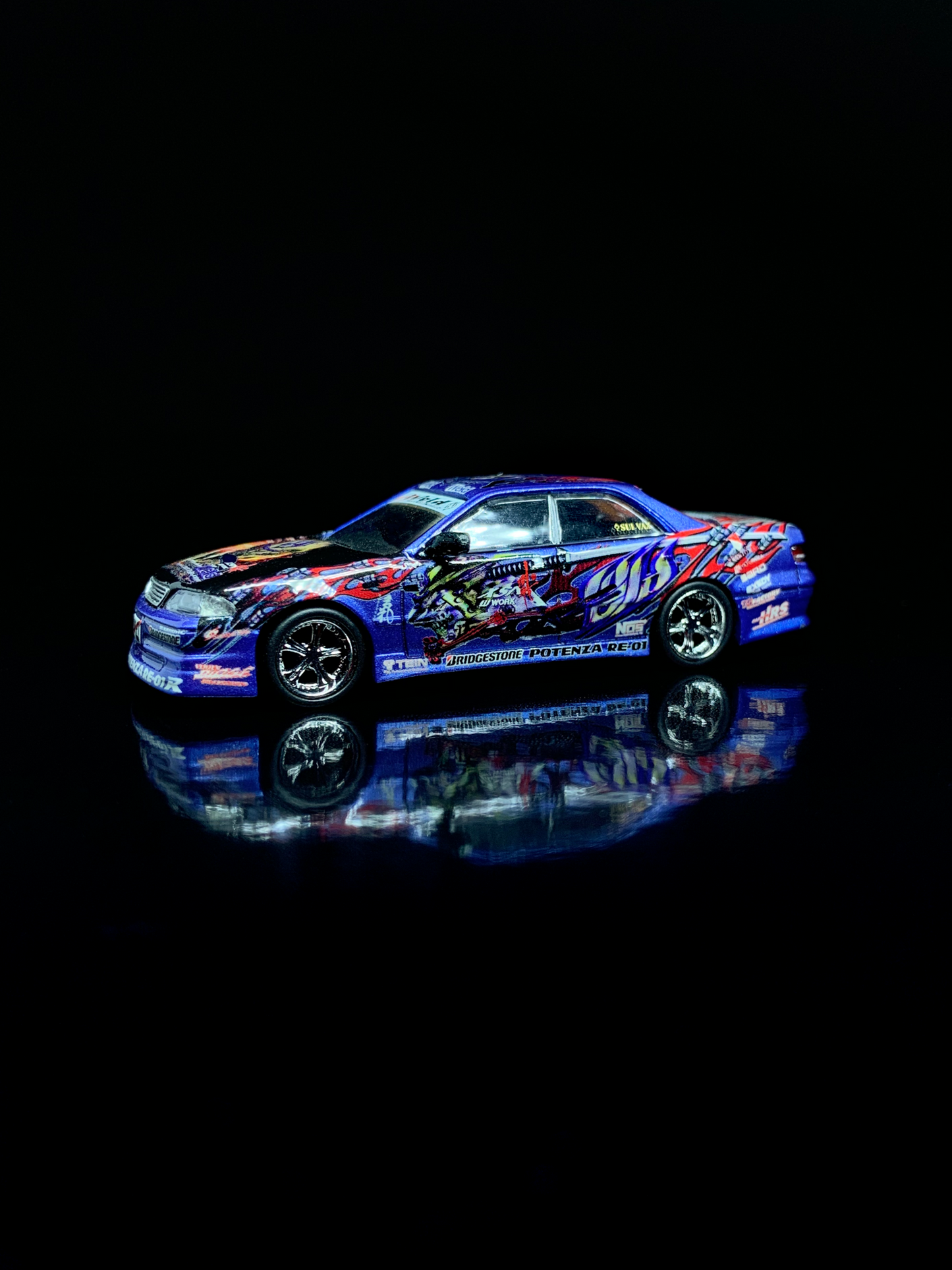 Toyota Mark II JZX100 Team Weld 1/64 Custom Tarmac Model