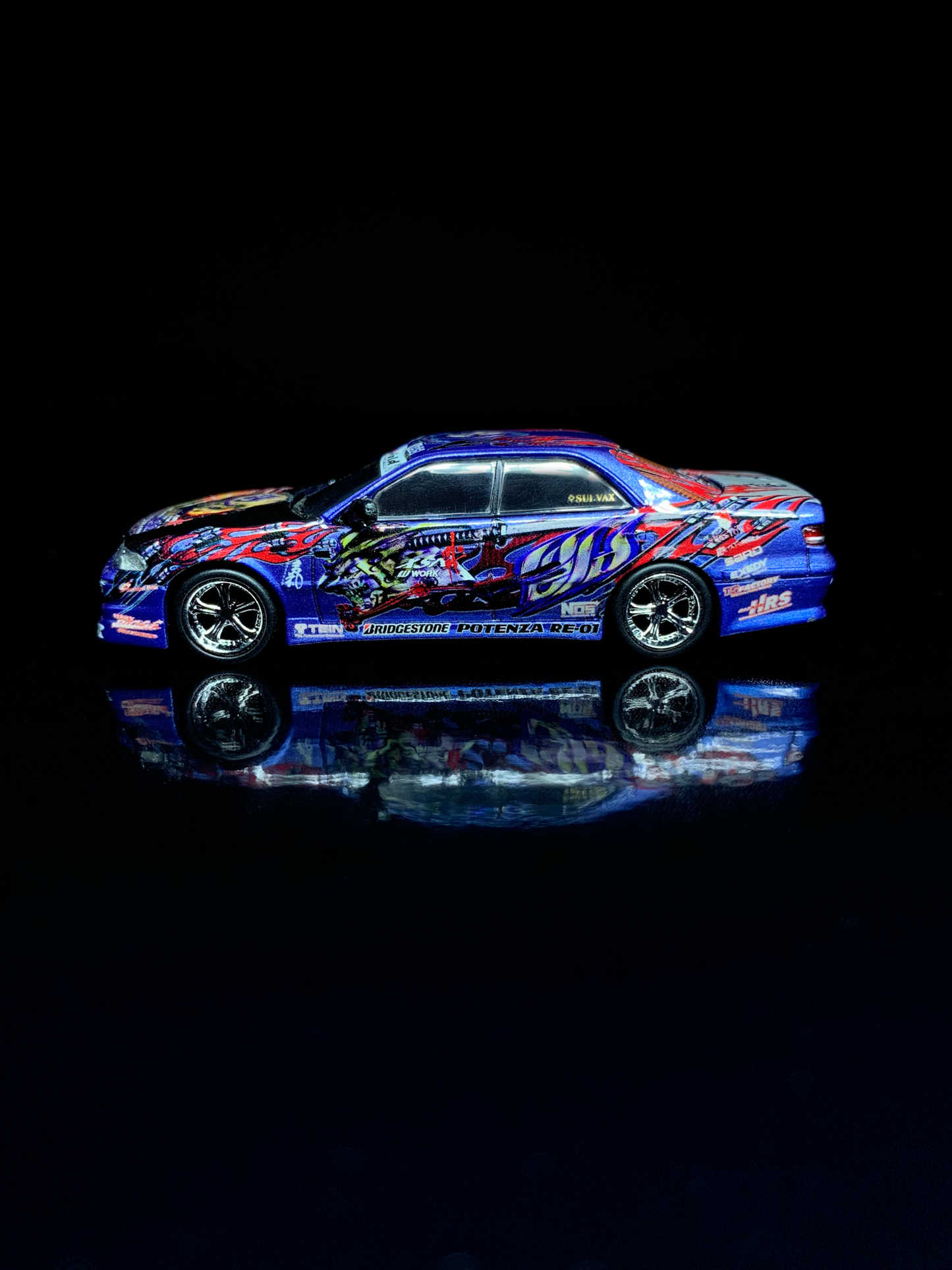 Toyota Mark II JZX100 Team Weld 1/64 Custom Tarmac Model