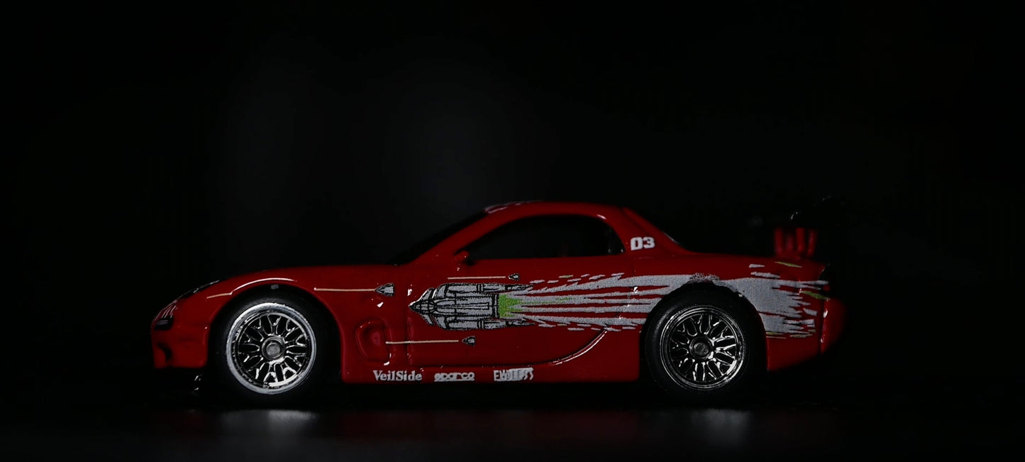 1/64 1/24 Fast&Furious Toretto's Rx7 Waterslide Decals 1:64