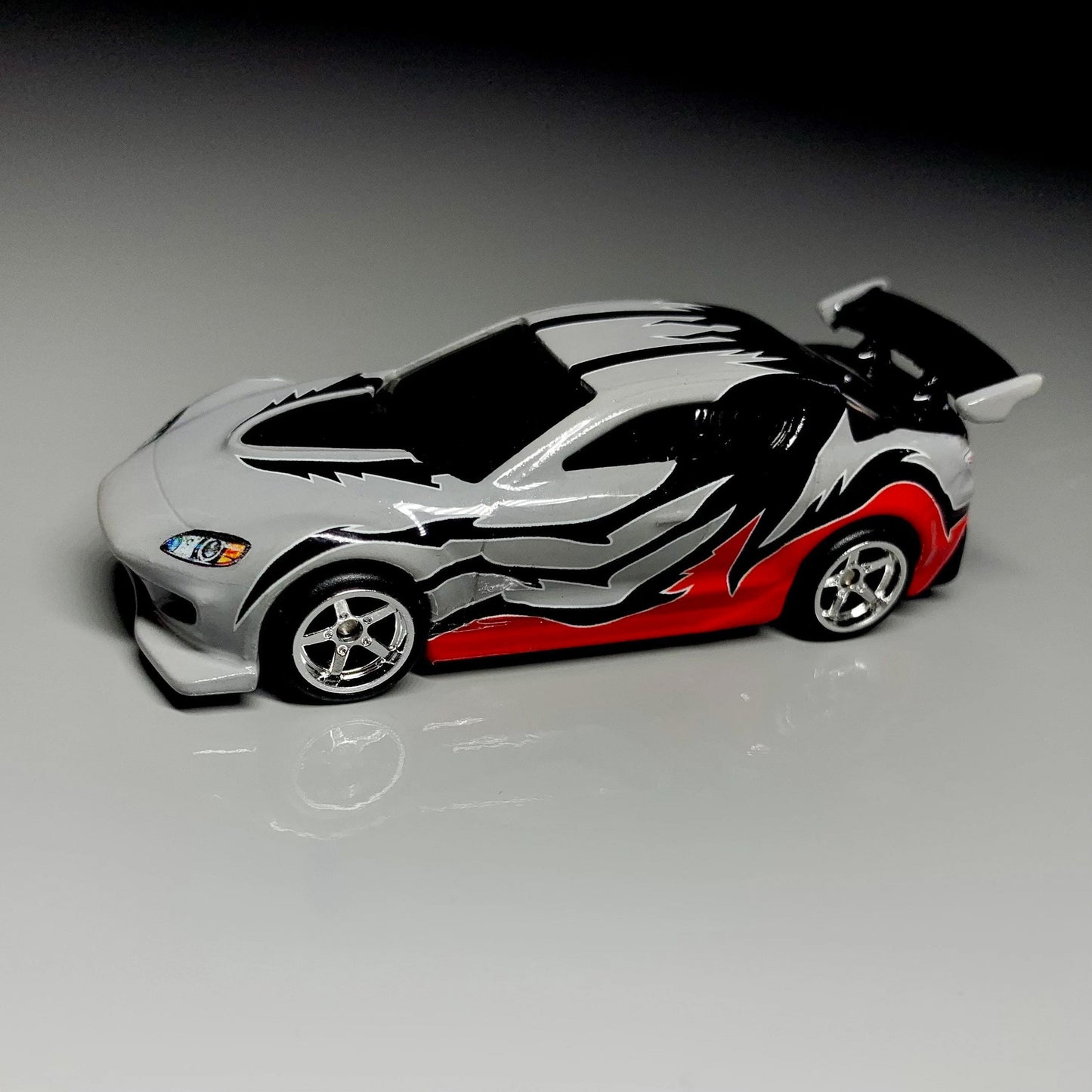 Need for Speed Most Wanted Izzy's Mazda RX8 White Toner Waterslide decals for 1:64 scale