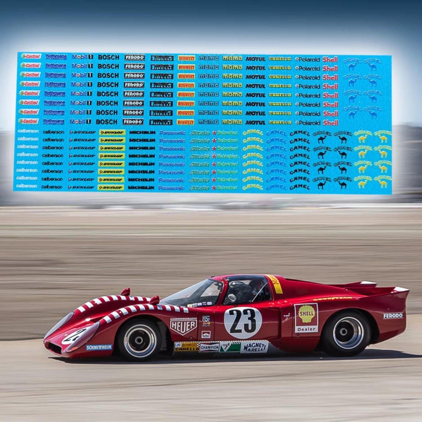 1/64 Tuners/Muscle cars/Euro Racing sponsors & perfomance sets Waterslide decals for 1:64 scale