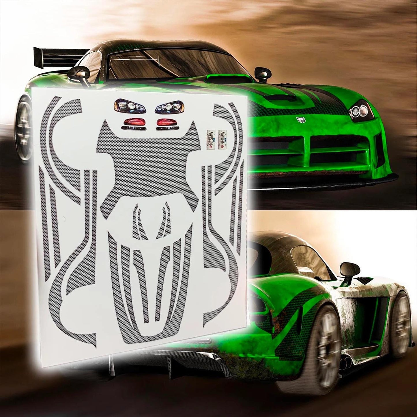 Need for Speed Most Wwanted JV's Viper Waterslide decals 1:64