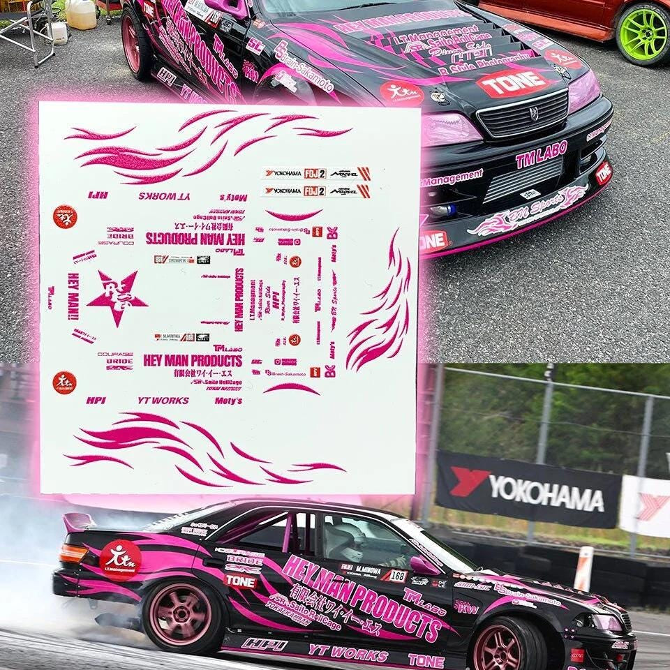 1/64 1/24 Masayo Minowa's Drift livery Waterslide decals