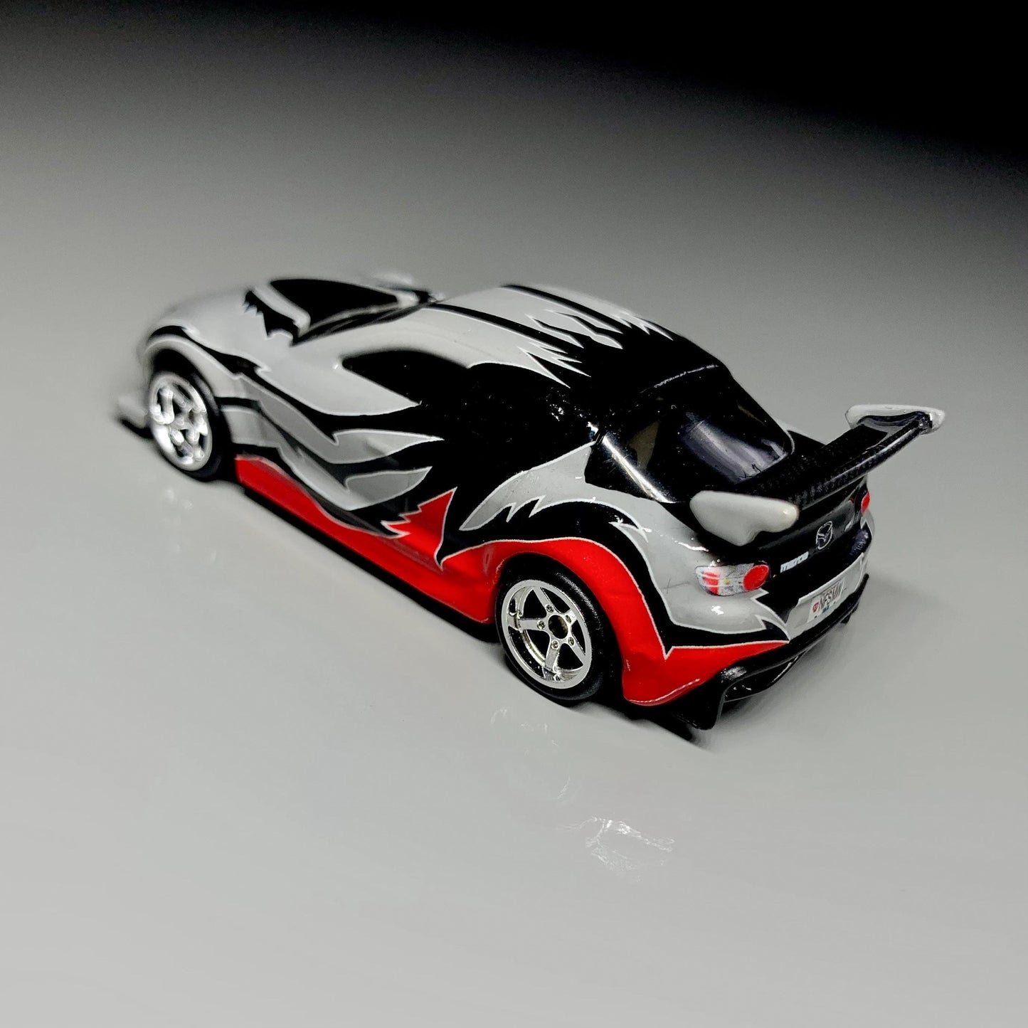 Need for Speed Most Wanted Izzy's Mazda RX8 White Toner Waterslide decals for 1:64 scale
