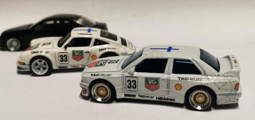 Porsche 911 Mika Häkkinen Tag Heurer Waterslide Decals 1:64 and 1/24 scale