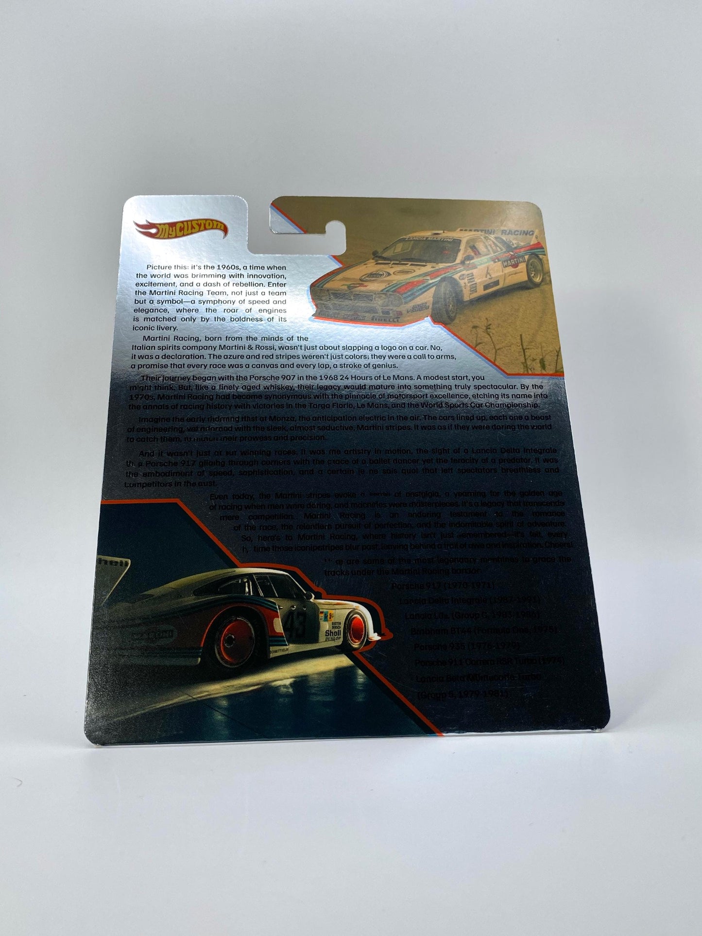 Martini chromed/foil CUSTOM Premium card for HW models