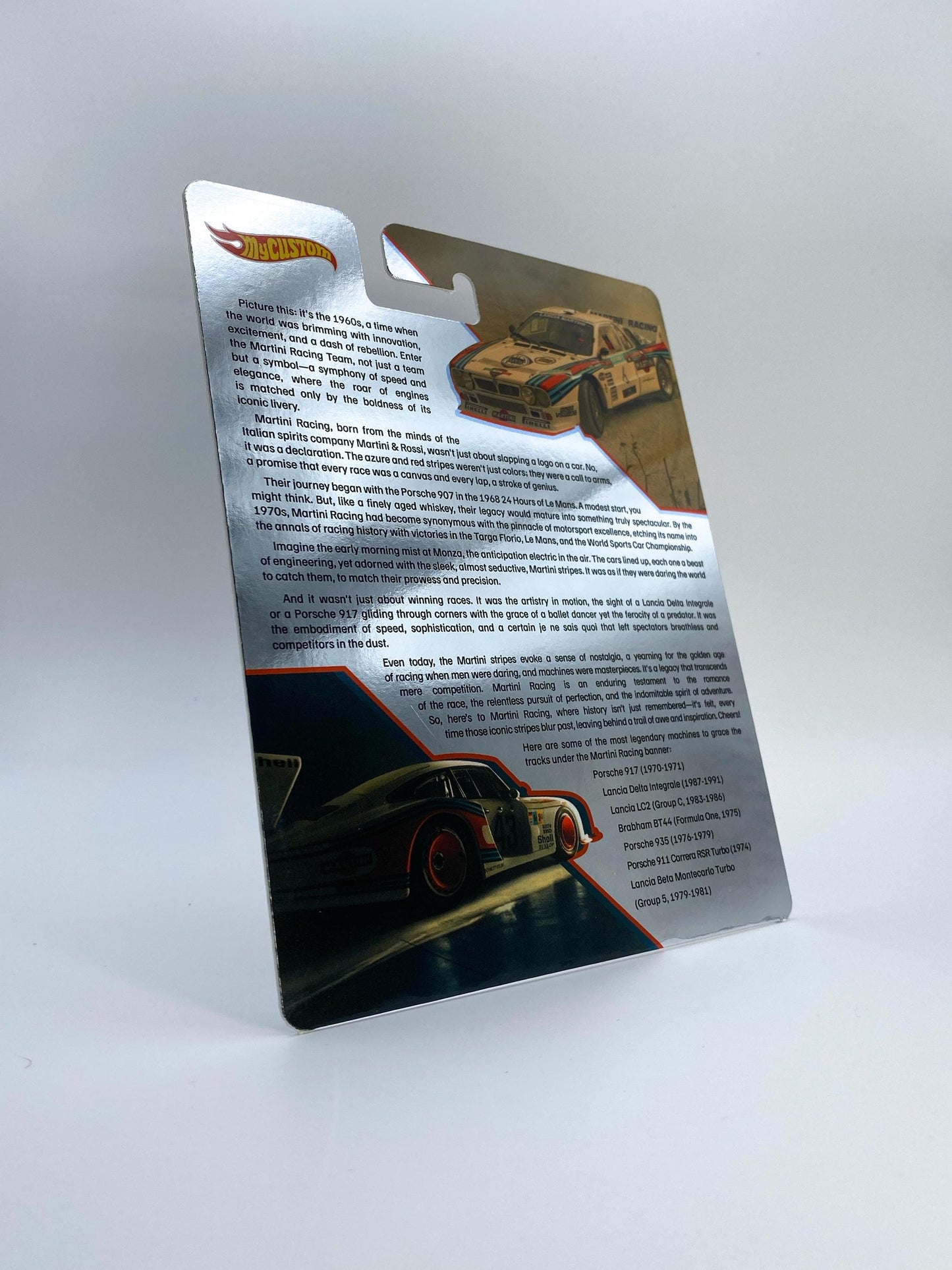 Martini chromed/foil CUSTOM Premium card for HW models