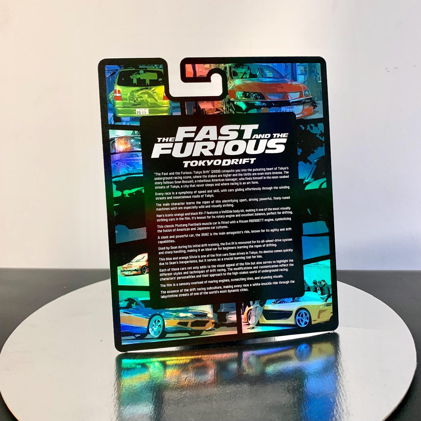 Tokyo Drift The Fast and The Furious Holographic foil CUSTOM Premium card for HW and other 1/64 models
