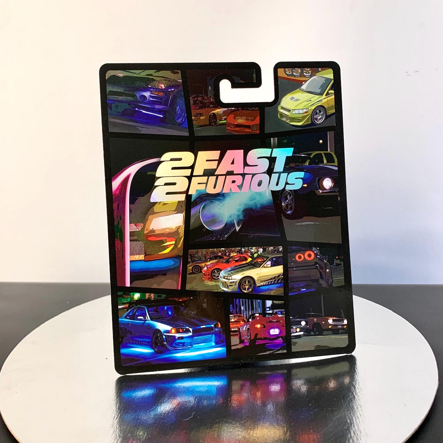 2 Fast 2 Furious Holographic foil CUSTOM Premium card for HW and other 1/64 models