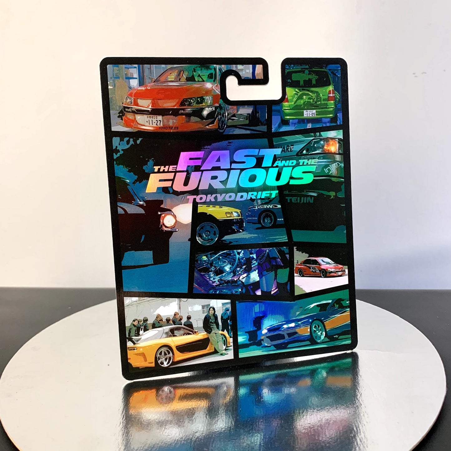 Tokyo Drift The Fast and The Furious Holographic foil CUSTOM Premium card for HW and other 1/64 models