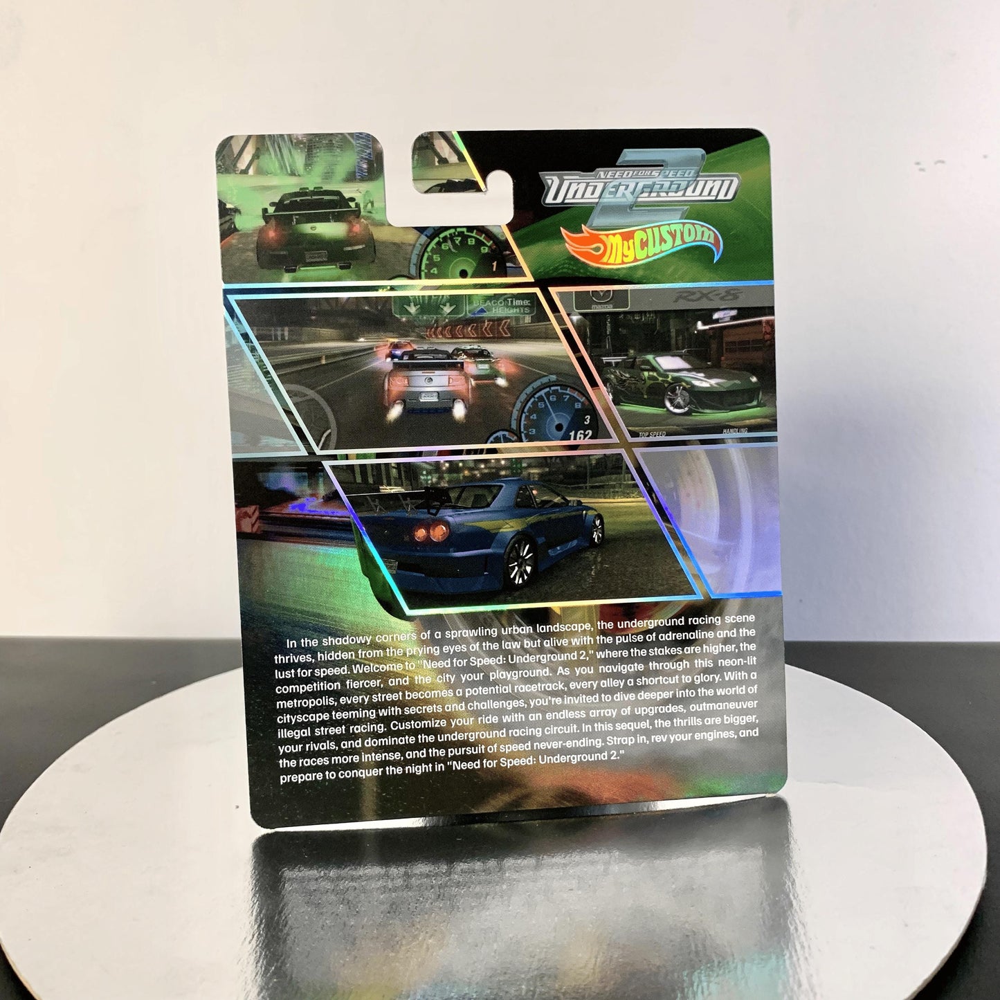 Need for Speed Underground 2 Holographic foil CUSTOM Premium card for HW and other 1/64 models