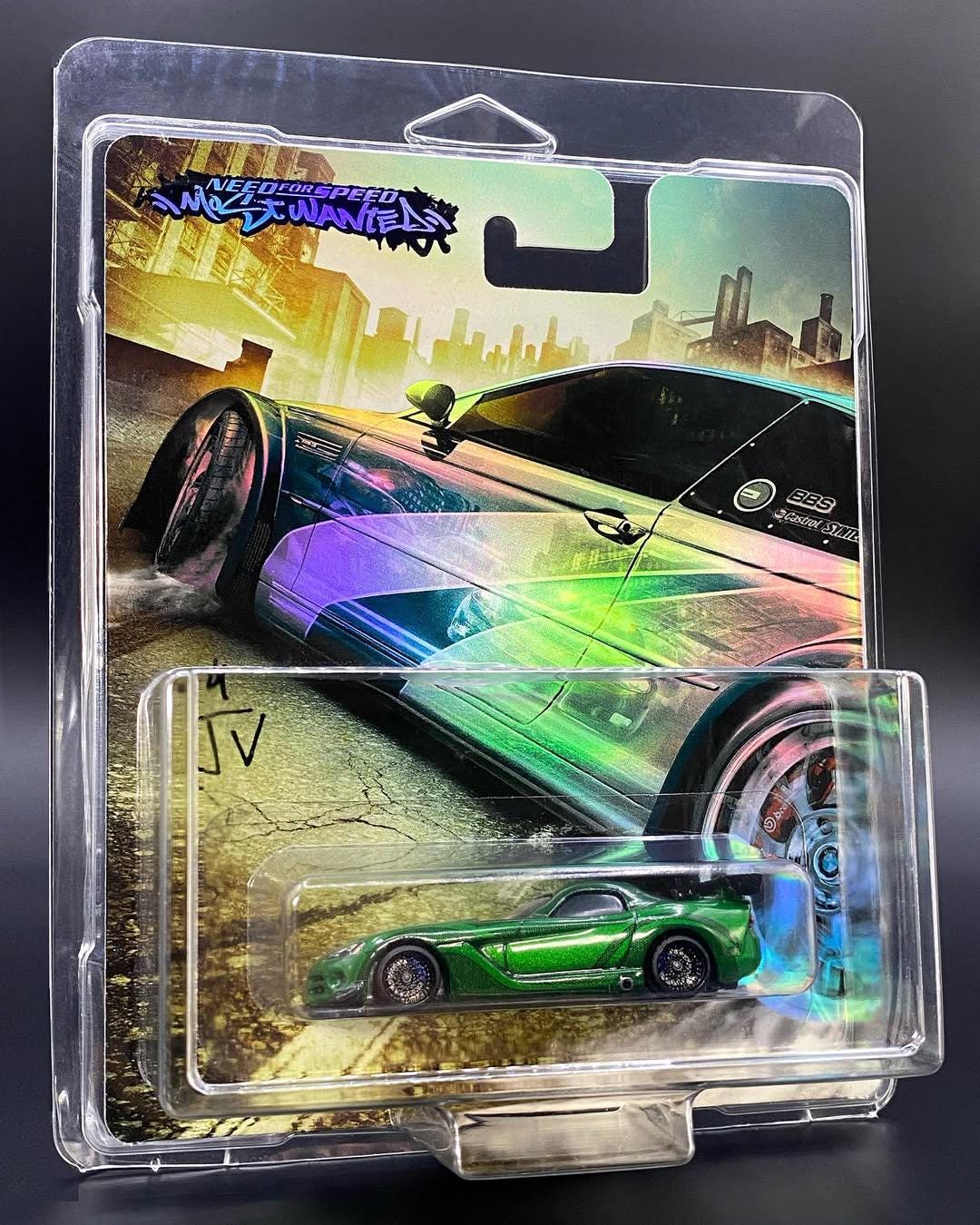 Need for Speed Most Wanted Holographic foil CUSTOM Premium card for HW and other 1/64 models