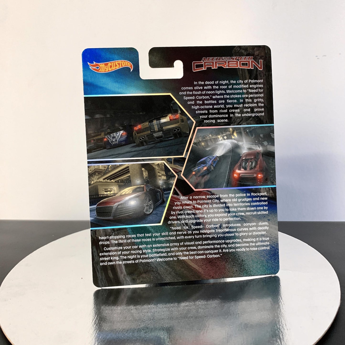 Need for Speed Carbon Holographic foil CUSTOM Premium card for HW and other 1/64 models