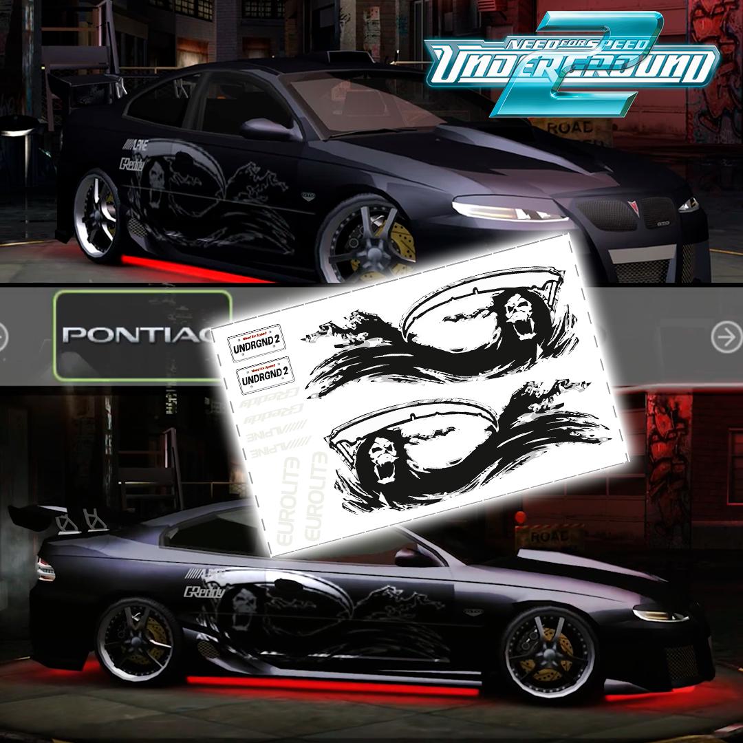 1/64 1/24 Need for Speed Caleb's The Wraiths Team livery Waterslide decals