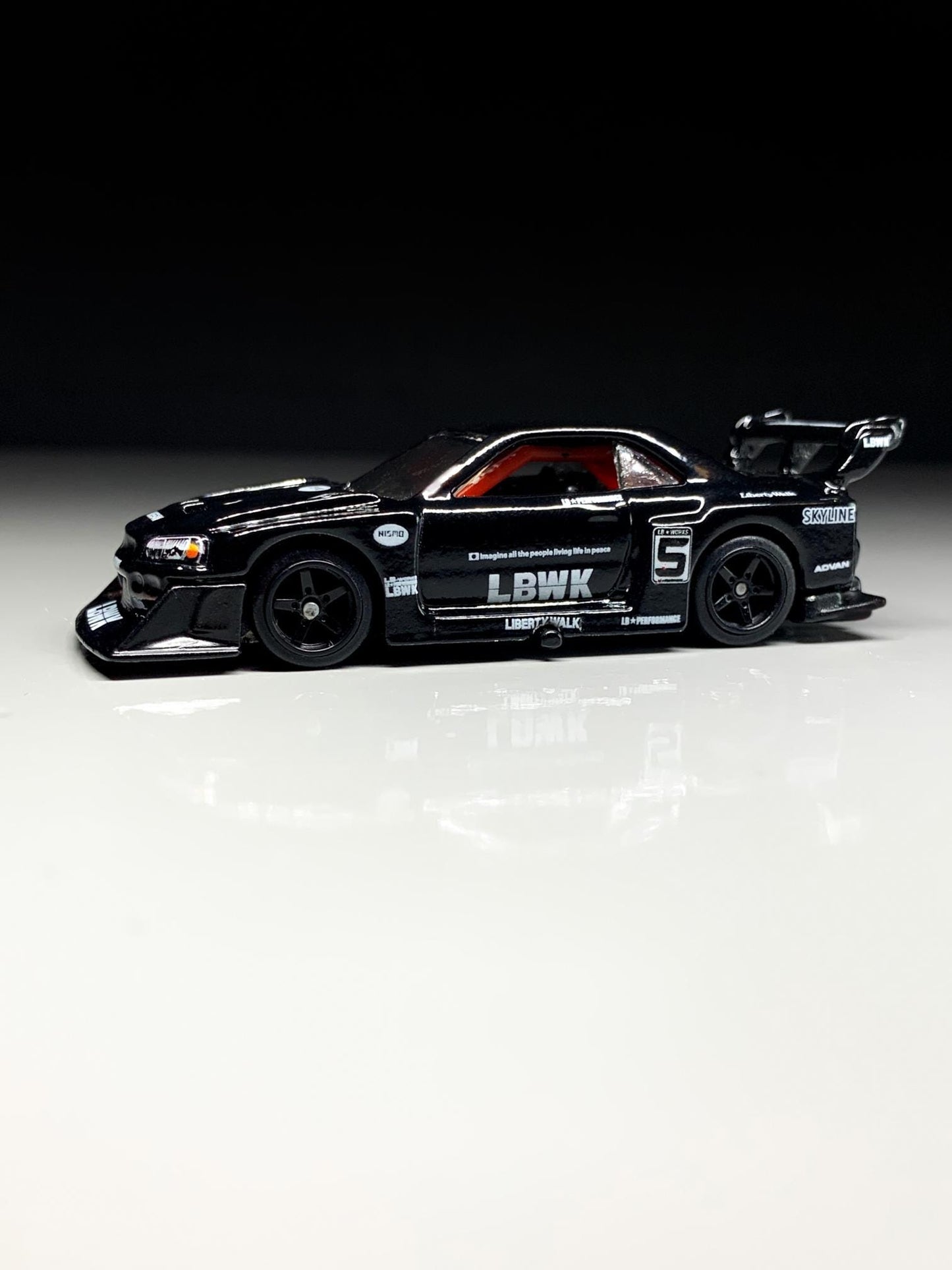 1/64 1/24 CHASE LBWK Super Silhouette Works R34 Skyline Liberty Walk livery