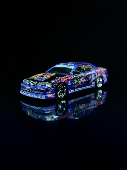 Toyota Mark II JZX100 Team Weld 1/64 Custom Tarmac Model