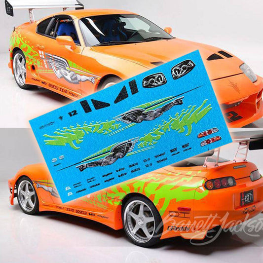 1/64 1/24 F&F Brian's Supra Waterslide decals 1:64
