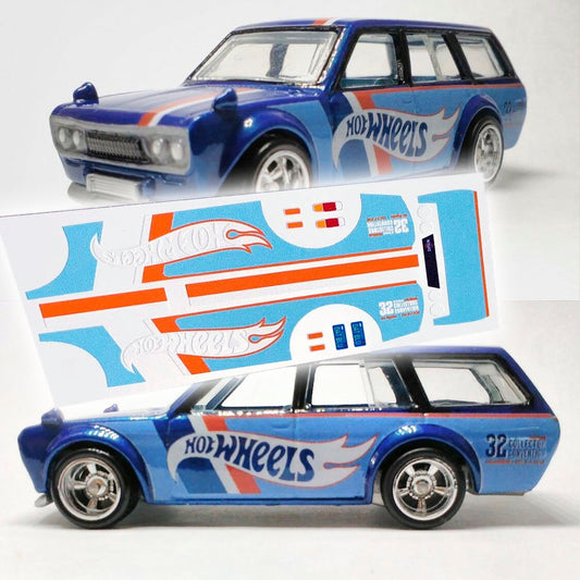 Datsun 510 Wagon 32nd Annual HW Collectors Convention in LA Waterslide Decals 1:64