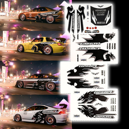 1/64 1/24 Need for Speed Eastsiders Skyline r34 & Team White Toner Waterslide decals