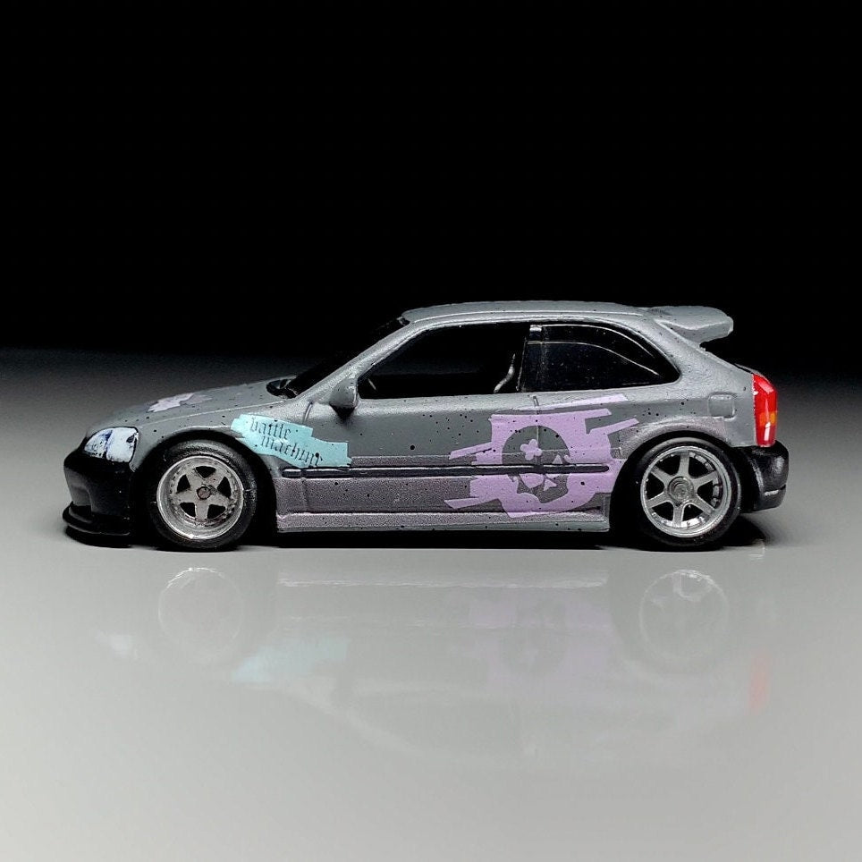 1:64 Need for Speed ProStreet Battle Machine Golf/Civic/350z Waterslide decals 1/64 for HW Matchbox