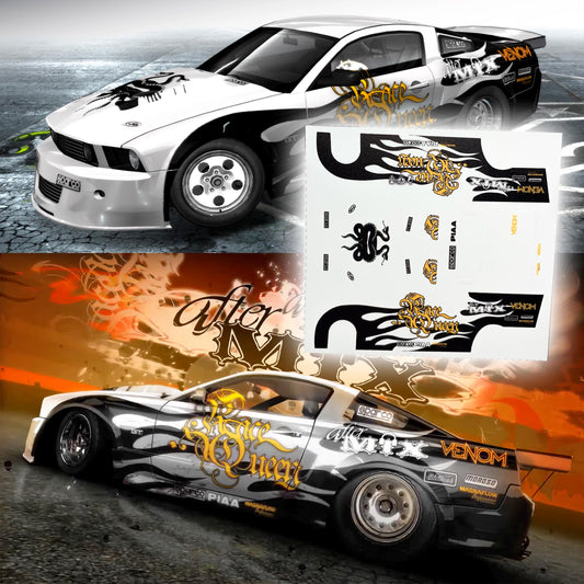 1:64 NFS ProStreet Karol Monroe Mustang Waterslide Decals for 1/64 scale HW/Mtchbx