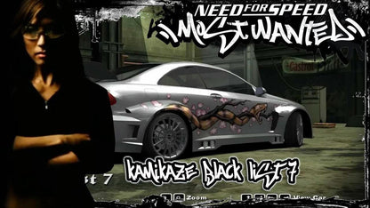 Need for Speed MW Kamikaze's Mercedes decal set 1:64 designed for HW/Mtchbx