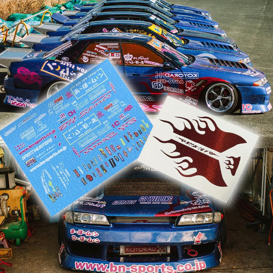 1:64 A-bo-moon Drift Team Waterslide decals for HW models