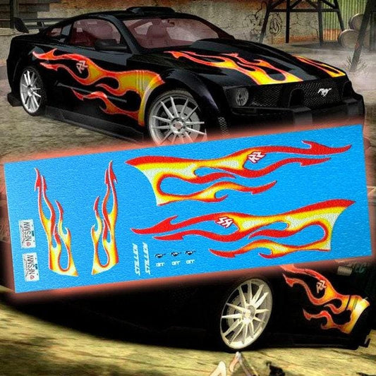 1/64 1/24 Need for Speed Most Wanted Razor's Mustang decal set designed for 1:64 and 1 24 models