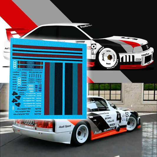 Audi 90 Quattro IMSA GTO Waterslide decals 1:64 for Hot Wheels