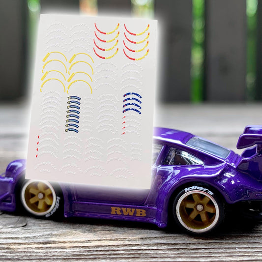 Tire Manufacturers logos 1:64 Waterslide Decals for premium/mainline wheels Tire stickers