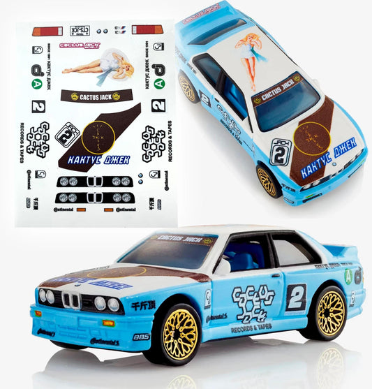 1/64 1/24  Travis Scott x Cactus Jack BMW e30 Waterslide decals