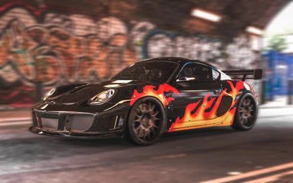 Need for Speed Most Wanted Baron's Porsche White Toner Waterslide decals for 1:64 scale