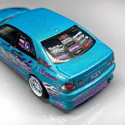 Jdm car Stickers Teams/Manga/Anime White Toner Waterslide decals for 1:64 or 1/24 scale