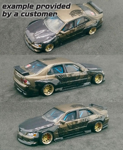 1/64 1/24 Fast&Furious DK's Tokyo Drift Veilside 350z White Toner Waterslide decals
