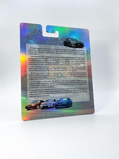 GodZilla GT-R Holographic foil CUSTOM Premium card for HW and other 1/64 models