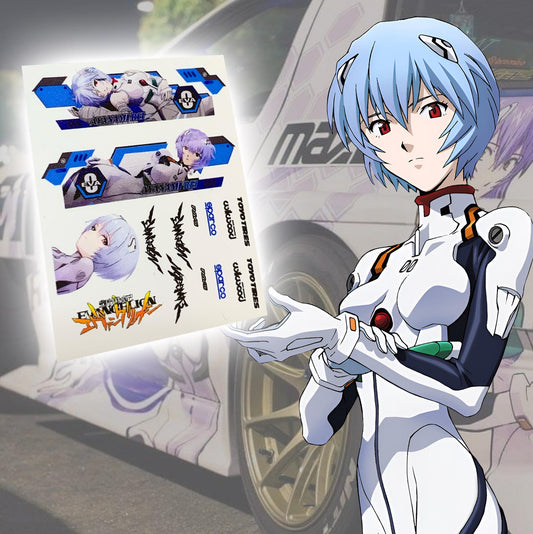 Evangelion Itasha Waterslide Decals for 1:64 models