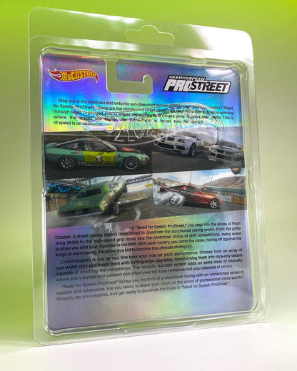Need for Speed Pro Street Holographic foil CUSTOM Premium card for HW and other 1/64 models
