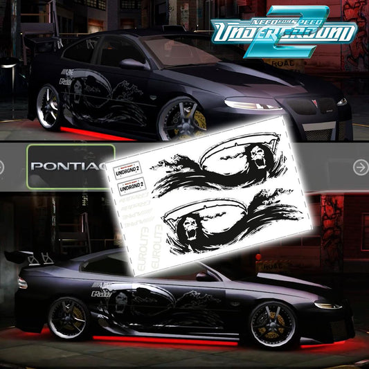 1/64 1/24 Need for Speed Caleb's The Wraiths Team livery Waterslide decals